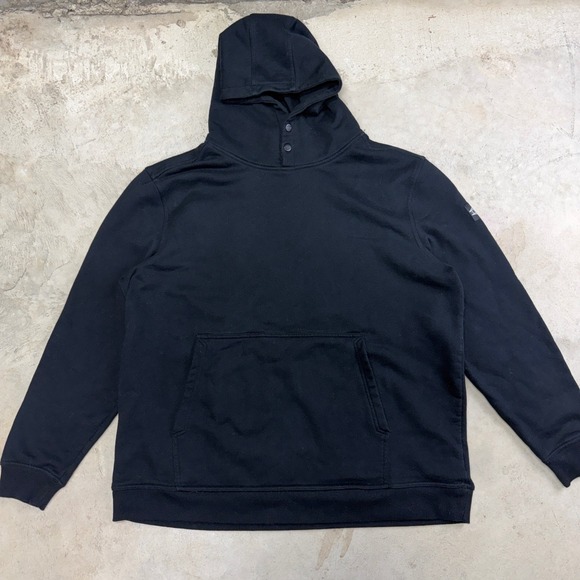 BRUNT The Shevlin Hoodie Black 3X Large Snap Neck Cotton Polyester Blend - Picture 1 of 9